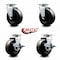 Service Caster Tool Box Caster Wheel Set 5'' Phenolic Swivel Casters, 4PK TOOL-SCC-20S520-PHR-2-TLB-2 - alternate 5